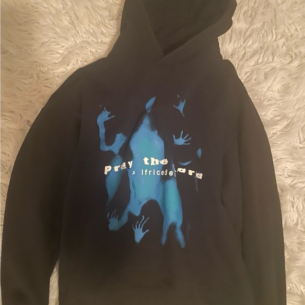 Aelfric Eden Black Hoodie with Blue Graphic - Picture 1 of 1